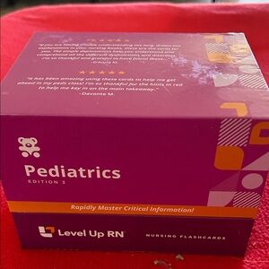 Level Up RN Pediatrics Flashcards - Purple and Orange